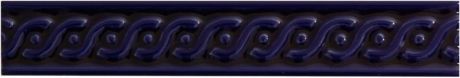 TILE BORDER V&A COBALT SERPENTINE