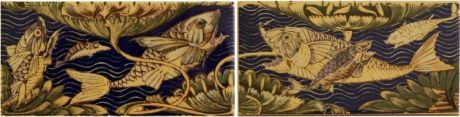 TILE DECOR V&A FISH PANEL SET 2